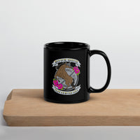 Iron Rose Strength Team Unicorn Fang Black Glossy Mug