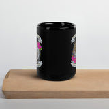 Iron Rose Strength Team Unicorn Fang Black Glossy Mug