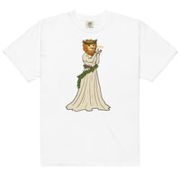 Strength Lion Headed Maiden Tarot Card garment-dyed heavyweight t-shirt