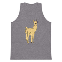 Groovy Llama Unisex Premium Relaxed Fit Tank Top