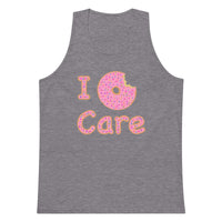 I Donut Care Punny Unisex premium tank top