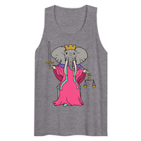 Justice Elephant Tarot Card premium tank top