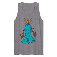 The Moon Tarot Card premium tank top