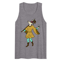 The Fool Whimsical Dog Tarot Card  premium tank top