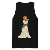 Strength Lion Headed Maiden Tarot Card premium tank top