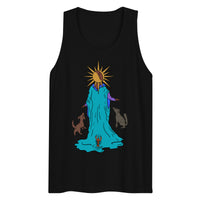 The Moon Tarot Card premium tank top