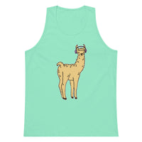 Groovy Llama Unisex Premium Relaxed Fit Tank Top