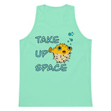 Take Up Space Puffer Fish premium tank top