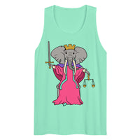 Justice Elephant Tarot Card premium tank top