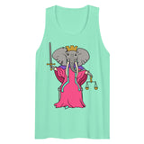 Justice Elephant Tarot Card premium tank top