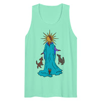 The Moon Tarot Card premium tank top