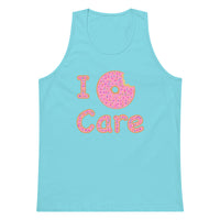 I Donut Care Punny Unisex premium tank top