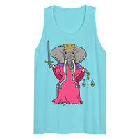 Justice Elephant Tarot Card premium tank top