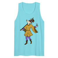 The Fool Whimsical Dog Tarot Card  premium tank top