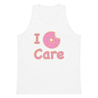 I Donut Care Punny Unisex premium tank top