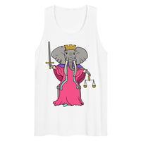 Justice Elephant Tarot Card premium tank top