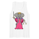 Justice Elephant Tarot Card premium tank top