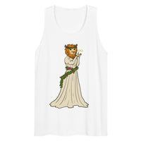 Strength Lion Headed Maiden Tarot Card premium tank top