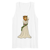 Strength Lion Headed Maiden Tarot Card premium tank top