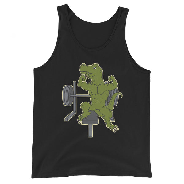 Bench Beast T-Rex Dinosaur Unisex Tank Top