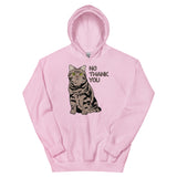 “No Thank You” Meatball the Chunky Grumpy Tabby Cat Unisex Hoodie