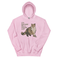 “I’d Rather be a House Cat” Marsbar the Chonky Calico Cat Unisex Hoodie