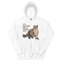 “I’d Rather be a House Cat” Marsbar the Chonky Calico Cat Unisex Hoodie