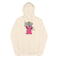 Justice Elephant Tarot Card Unisex midweight hoodie