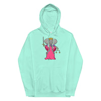 Justice Elephant Tarot Card Unisex midweight hoodie