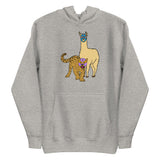 Llama V Leopard Luchador Unisex Hoodie