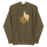 Llama V Leopard Luchador Unisex Hoodie