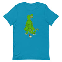 Sad Tony the T-Rex Dinosaur Ice Cream Cone Unisex t-shirt