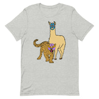 Llama V Leopard Luchador Unisex t-shirt