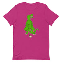 Sad Tony the T-Rex Dinosaur Ice Cream Cone Unisex t-shirt