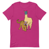 Llama V Leopard Luchador Unisex t-shirt