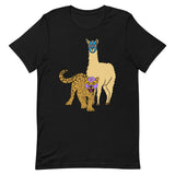 Llama V Leopard Luchador Unisex t-shirt