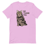 “No Thank You” Meatball the Chunky Tabby Cat Unisex t-shirt