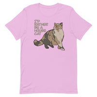 “I’d Rather be a House Cat” Marsbar the Chonky Calico Cat Unisex t-shirt