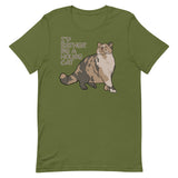 “I’d Rather be a House Cat” Marsbar the Chonky Calico Cat Unisex t-shirt