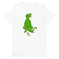 Sad Tony the T-Rex Dinosaur Ice Cream Cone Unisex t-shirt