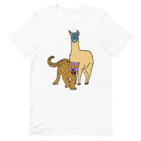 Llama V Leopard Luchador Unisex t-shirt