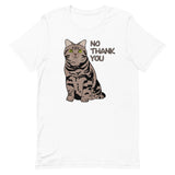 “No Thank You” Meatball the Chunky Tabby Cat Unisex t-shirt