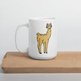 Groovy Llama White glossy mug